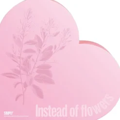 Simply® INSTEAD OF FLOWERS chokoladeæske (400g)