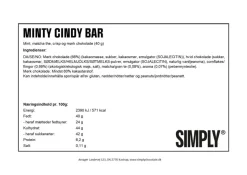 Simply® MINTY CINDY chokoladebar (40g)