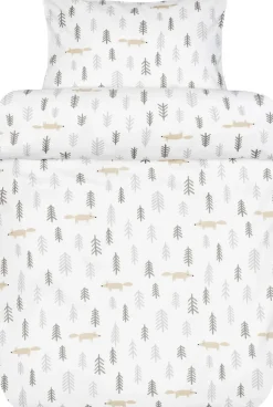 Skovtur baby sengesæt dæmpet brun