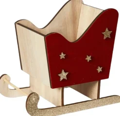 Slæde 18x12x16cm træ