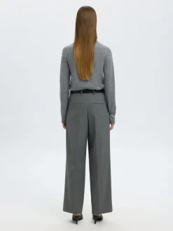 SLFTHEA LS KNIT MERINO COLLAR NECK