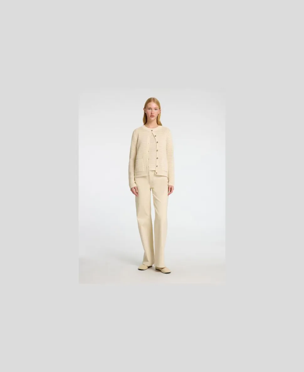 SLFVINNA LS STRUCTURE KNIT CARDIGAN