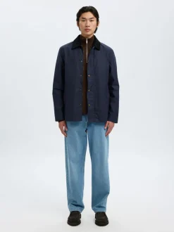 SLHDANE LS KNIT STRUCTURE HALF ZIP