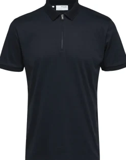 SLHFAVE ZIP SS POLO NOOS