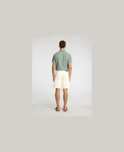 SLHREG ALEX 201 ECRU HEMP SHORTS