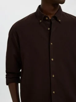 SLHREGNOAH MIX BDWN LS SHIRT CAMP