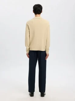 SLHTELLER FN RELAXED HALF ZIP POLO