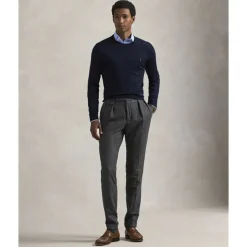 Slim Fit Washable Wool Crewneck Sweater