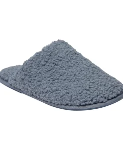 Slipper in Curly upper - Sky Blue