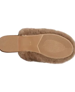 Slipper in Real sheepskin - Brown