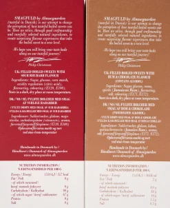 Smagfuld Gavepakning - GOD JUL (bronze/rød)