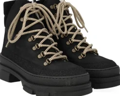 Snørestøvle med uldfoer