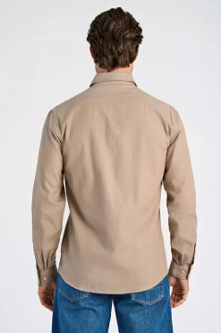 Soft indigo stretch shirt L/S