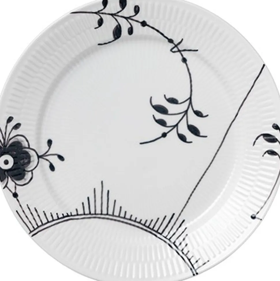 Sort Mega Riflet 27 cm. tallerken