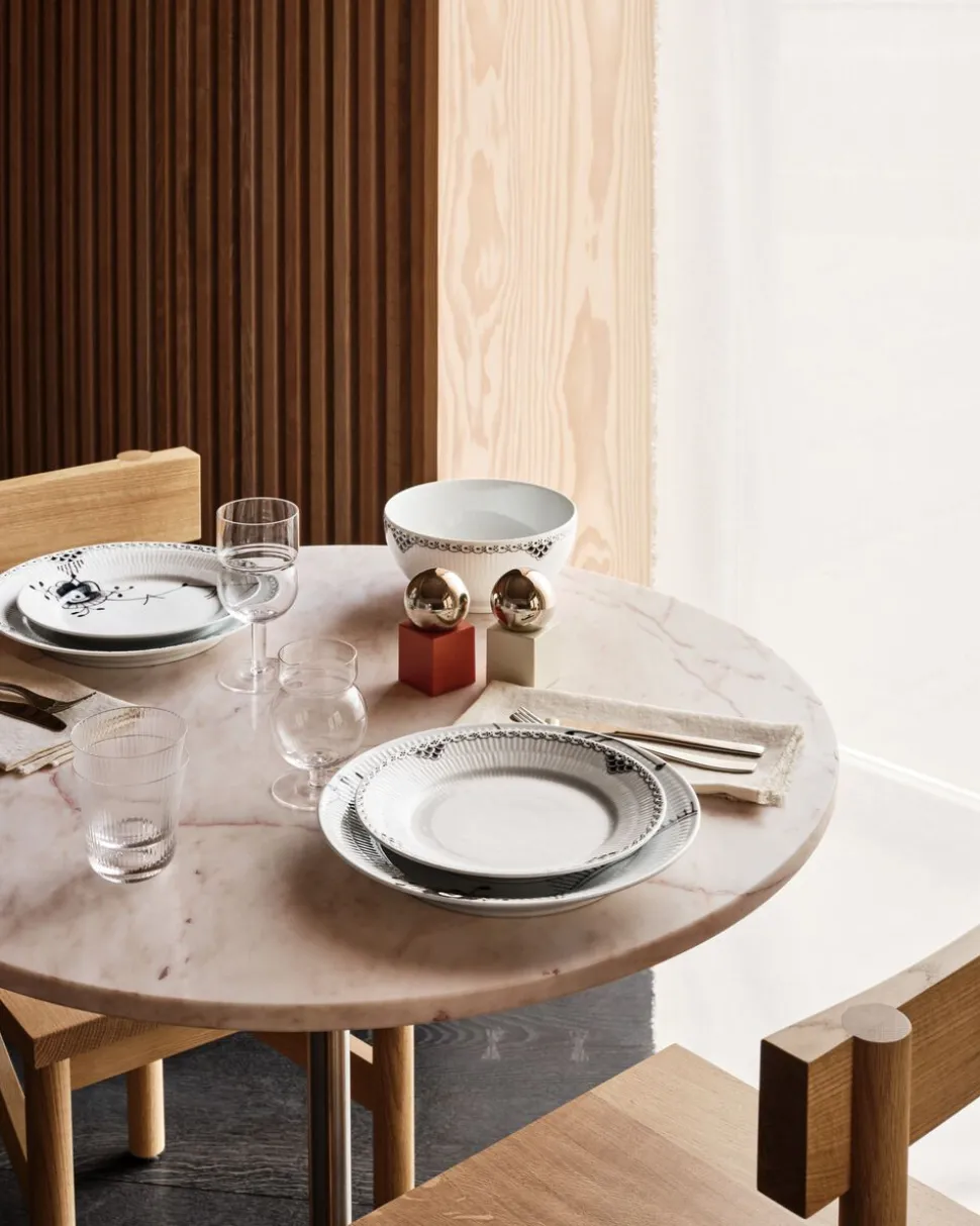 Sort Mega Riflet 27 cm. tallerken