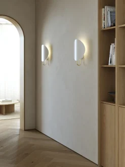 Spargo | Væglampe | Hvid/Messing