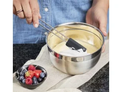 Spatel/dejskraber smal 20 cm Stål/Sort