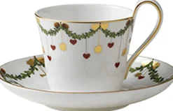 Star Fluted Cup and Saucer 27cl