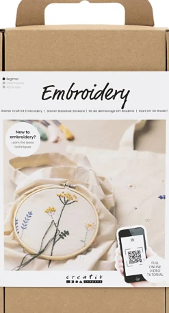 Start DIY Kit Broderi, Blomster