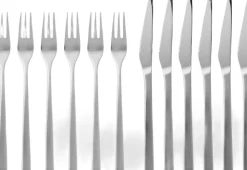 Steakbestik/grillbestik Fuga 12 dele Mat/Blankt stål