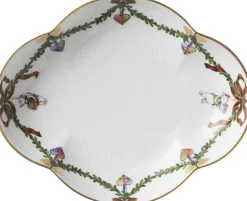 Stjerne Riflet jul fad 17,5cm