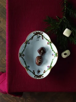 Stjerne Riflet jul fad 17,5cm