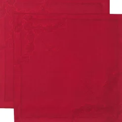 Stjerne Riflet serviet rød 2pk