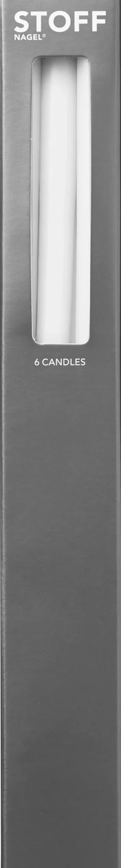STOFF candles by Ester&Erik - 6 stk i gaveæske, hvid