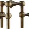 STOFF Nagel candle holder/stage set with 3 pcs - bronzed bra