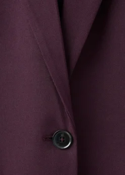 Straight-fit suit jacket