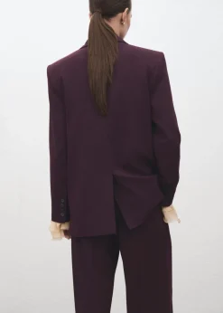 Straight-fit suit jacket