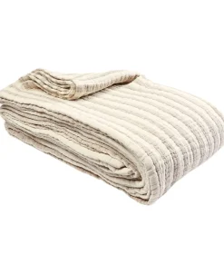 Stripe throw beige
