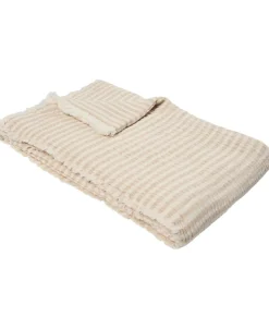 Stripe throw 130x200cm beige stripe