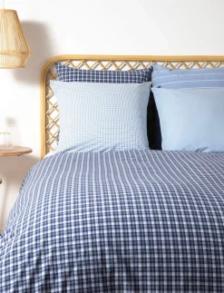 Stripe washed percale
