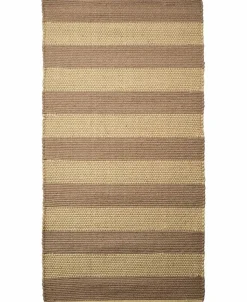 stripe/sand-gul, tæppe