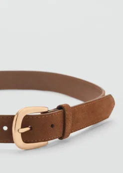 Suede belt