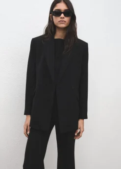 Suit jacket with scarf