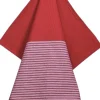 Tea Towels 50x70 cm MIX Stripe dark red