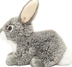 Teddy Hermann - Siddende kanin grå 18 cm