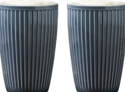 Termokrus Plissé 25 cl 8 x 12 cm 2 stk. Midnight Blue