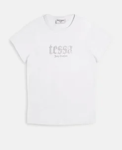 Tessa x Juicy - t-shirt m. diamanter