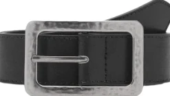 Textured square buckle belt