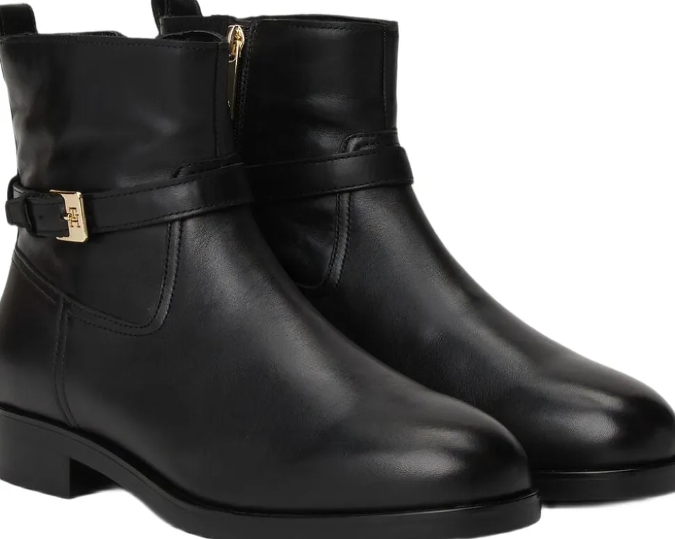 TH BUCKLE RIDING LEATHER BOOTIE