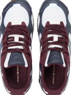 TH Monogram Leather Mixed Texture Trainers