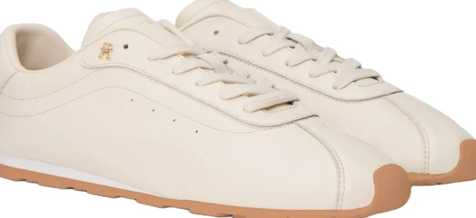 TH Monogram Low Profile Leather Trainers