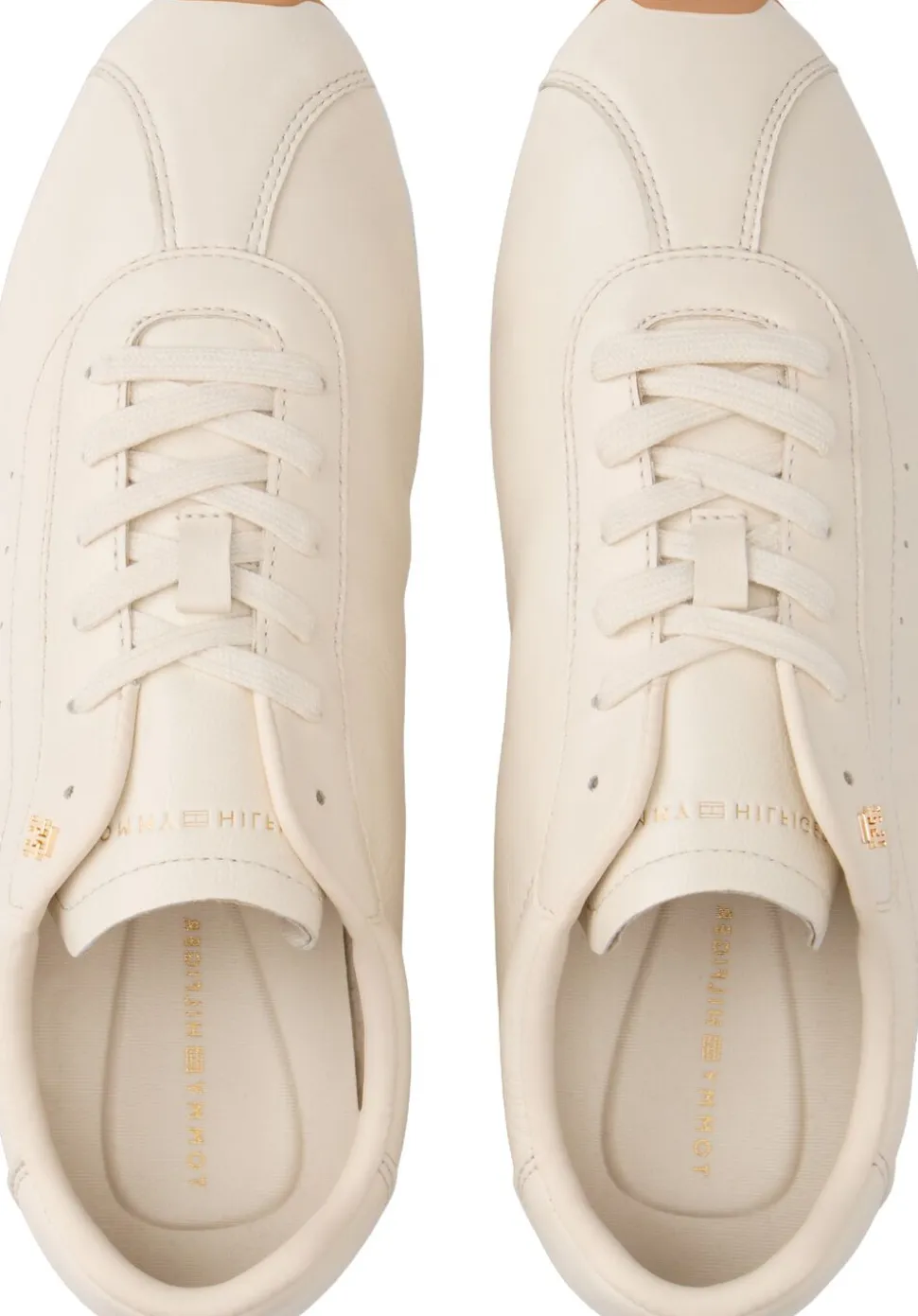TH Monogram Low Profile Leather Trainers