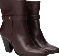 TH T-STRAP LEATHER POINTY BOOTIE