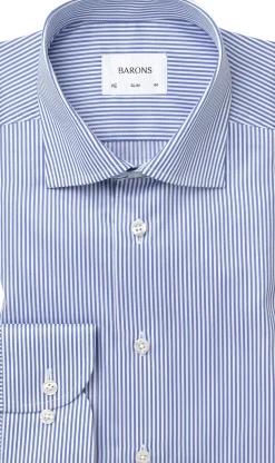 The Lawyer 4. 0 | Mid blue stripe | Slim fit