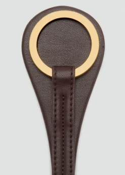 Thin belt with maxi-buckle