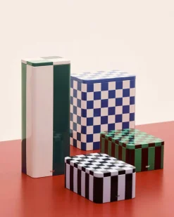 Tin Container-Small-Dark blue and l